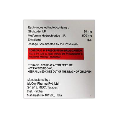 MCLAZIDE + M Tablet 15's - Diabetes-Ant