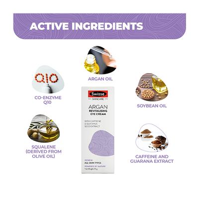 Swisse Skincare Argan Revitalising Eye Cream 14 gm - Kajal & Kohls
