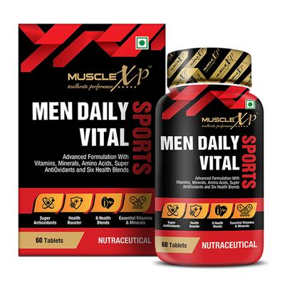 MuscleXP Men Sports Daily Vital Energy Tablet (Pack of 2 x 60's) - Multi-Vitamins