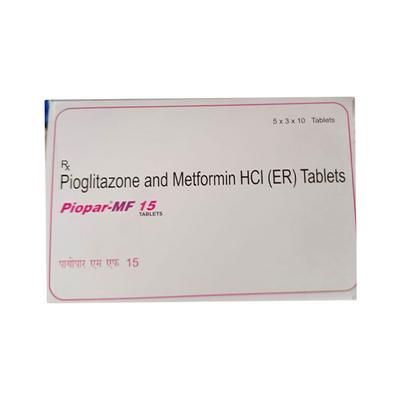 PIOPAR MF 15 Tablet 15's - Diabetes-Ant