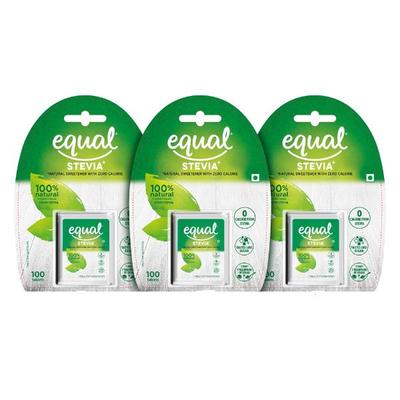 Equal Stevia Sweetener Tablet (Pack of 3 x 100's) 1's - Sugar Substitute