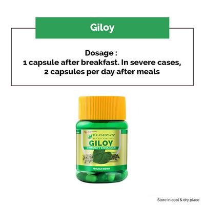 Dr.Vaidya's Giloy Capsule (Pack of 2 x 30's) - Speciality Medicines