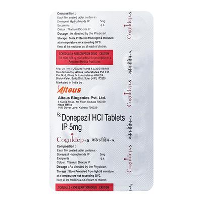 COGNIDEP 5 Tablet 15's - Alzheimer-Neu