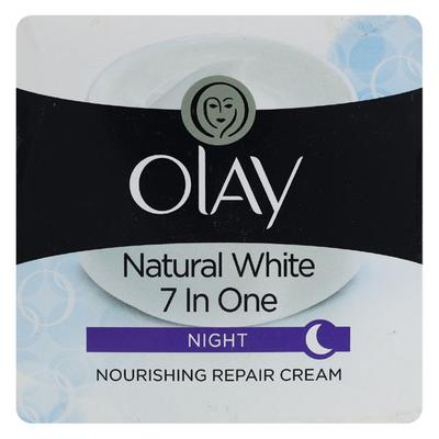 Olay Natural White 7 in one Night Nourishing Repair Cream 50 gm - Night Cream
