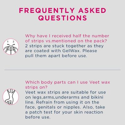 Veet Half Body Waxing Kit - Sensitive Skin Strip 8's - Hair Treatment