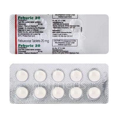 Feburic 20mg Tablet 10'S - Gout