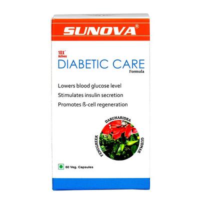 Sunova Diabetic Care Veg capsule 60's - Diabetes Care (Ayush)
