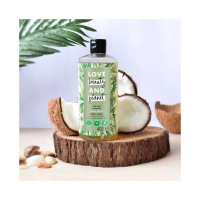 Love Beauty And Planet Natural Tea Tree Oil and Vetiver Sulfate Free Body Wash 400 ml - Shower Gels & Body Wash