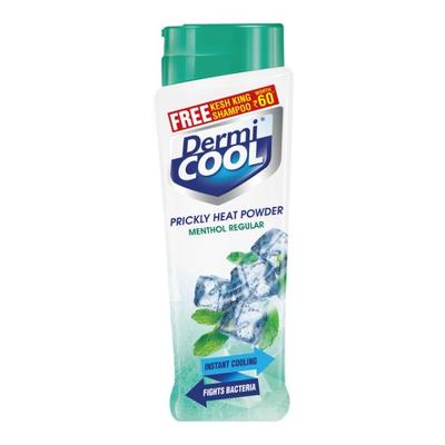 Dermicool Prickly Heat Powder - Menthol Regular 150 gm + Free Kesh King Shampoo Worth Rs. 60 - Talcum Powders