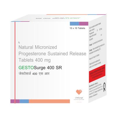 GESTO SURGE 400 SR Tablet 10's - Hormonal Therapy-Oes