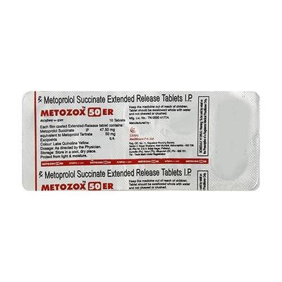 Metozox ER 50mg Tablet 10'S - Hypertension-Bet