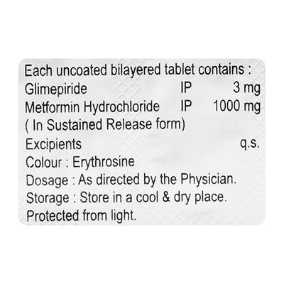 VEDAPRIDE M3 FORTE Tablet 10's - Diabetes-Ant