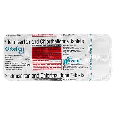 NIRTEL CH 6.25 Tablet 10's - Hypertension-Ang
