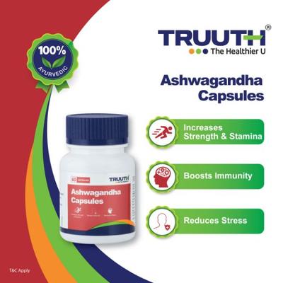 Truuth Ashwagandha 500mg Capsule 60's - Ashwagandha