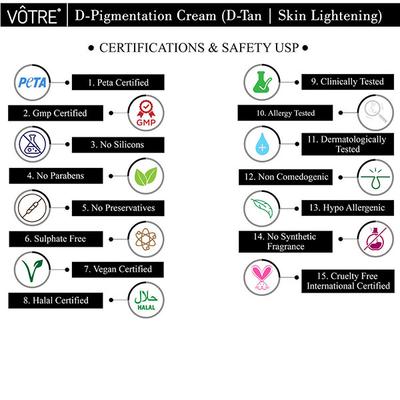 Votre D-Pigmentation Skin Lightening Cream 50 ml - Face Creams