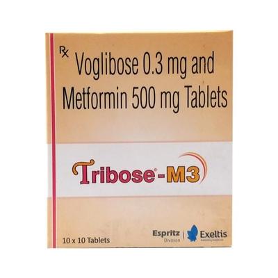 Tribose M3 Tablet 10'S - Diabetes-Ant
