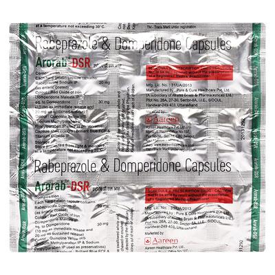 ARORAB DSR Capsule 15's - Ulcer/Reflux/Flatulence-Aaa