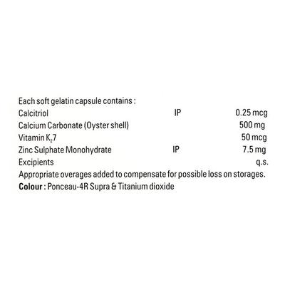 LECAL K2 Softgel Capsule 15's - Supplements-Cal