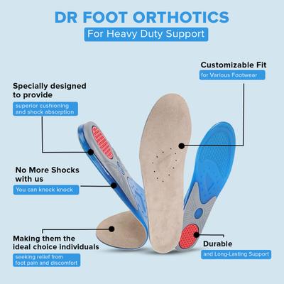 Dr Foot Orthotics Heavy Duty Insole Pair (M) 1's - Manicure & Pedicure Kits