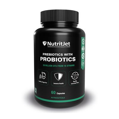 NutriJet Prebiotics with Probiotics Capsule 60's (N) - Digestive Health