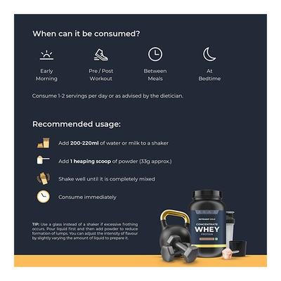 Nutrabay Gold Concentrate Whey Protein - Rich Chocolate Cream 1 kg - Whey Proteins