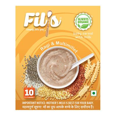 Fil's Organic Baby Cereal With Ragi & Multimillet 300 gm - Baby And Infant Supplements
