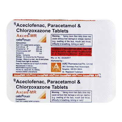 Axces MR Tablet 10'S - Pain relief-Nsa