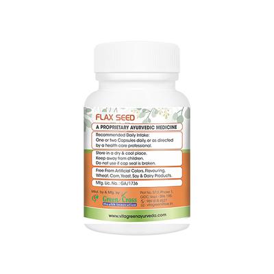 VitaGreen Flax Seed Capsules 60's - Herbal Dietary Supplement