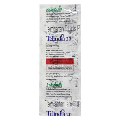 TELINDIA 20 Tablet 10's - Hypertension-Ang