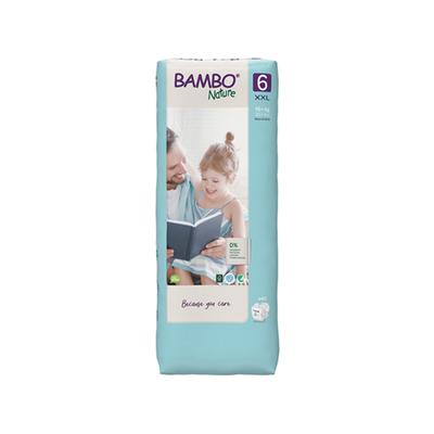 Bambo Nature Tape Diapers with Wetness Indicator - XXL (6) 40's - Diapers & Wipes