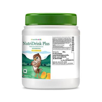Nutrilite Kids Nutridrink Plus Powder - Mango Flavour 500 gm - Kids Nutrition