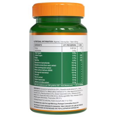 Pure Nutrition Veg Glucosamine with MSM 3850mg Veg Tablet 60's - Vital Health