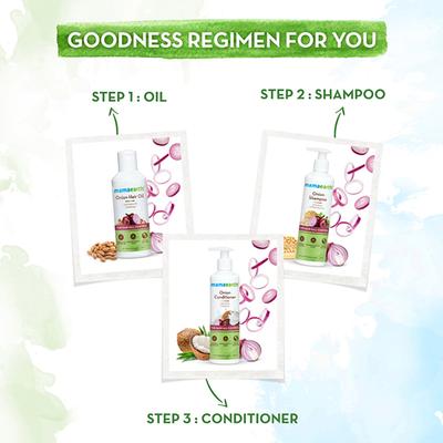 Mamaearth Onion Shampoo for Hair Fall Control and Hair Growth with Onion and Plant Keratin 650 ml - Shampoos
