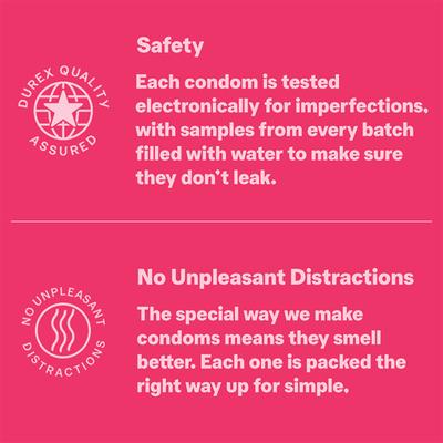 Durex Sensually Flavoured Condoms - Wildberry 10's - Plain/Flavoured Condoms