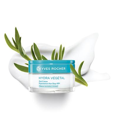 Yves Rocher Hydra Vegetal 48H Non-Stop Moisturizing Gel Cream Normal To Combination Skin 50 ml - Skin-Treatment