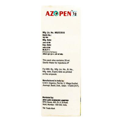 Azopen 1000mg Injection 1'S - Bacterial Infections-OAB
