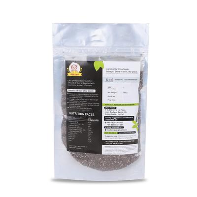 Chau Foods Raw Chia Seeds 150 gm - Nutritional Bars