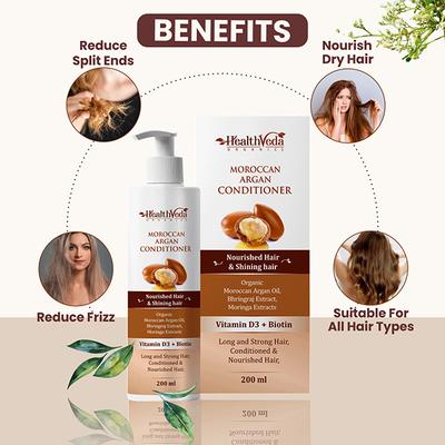 Health Veda Moroccan Argan Conditioner 200 ml - Conditioners