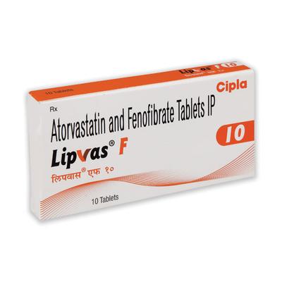 LIPVAS F Tablet 10's - High Cholesterol-Dys