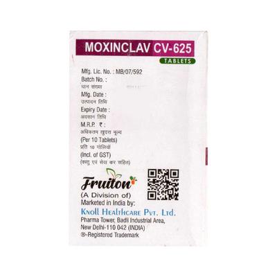 MOXINCLAV CV 625 Tablet 10's - Bacterial Infections-Pen
