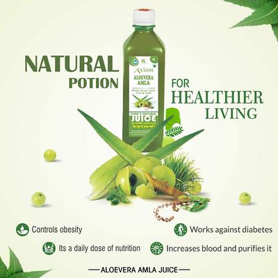 Axiom Aloevera Amla Juice 500 ml - Ayurvedic Juices