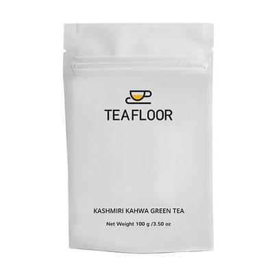 Teafloor Kashmiri Kahwa Green Tea 100 gm - Teas