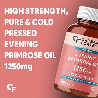 CF Primrova Evening Primrose Oil 1250mg Softgel Capsule 60's - Calcium And Minerals