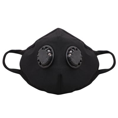Smog Guard N99 Face Mask With Two Valves (L) - Black (Pack of 1) - Face Mask