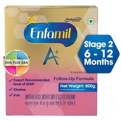 Enfamil Follow up Formula - A+ Stage 2 (6 - 12 Months) Powder 800 gm -Refill pack - Baby And Infant Supplements