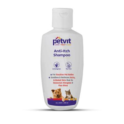 Petvit Anti Itch Shampoo - For All Breeds Dogs & Cats 200 ml - Pet Grooming
