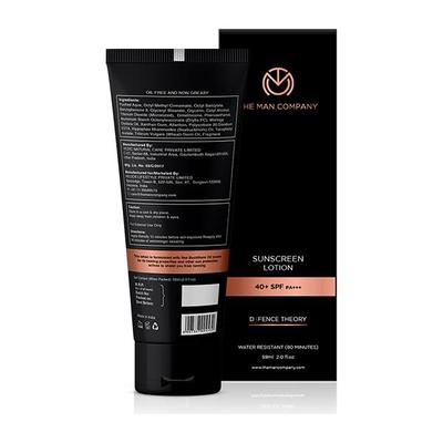 The Man Company Defence Theory Sunscreen Lotion - 40+ SPF PA+++ 59 ml - Face Sunscreen