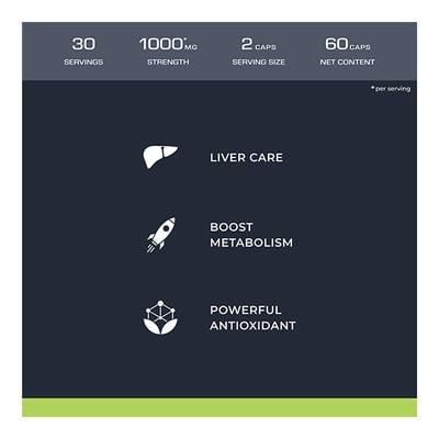 Nutrabay Wellness Milk Thistle Extract 1000mg Capsule 60's - Vital Health