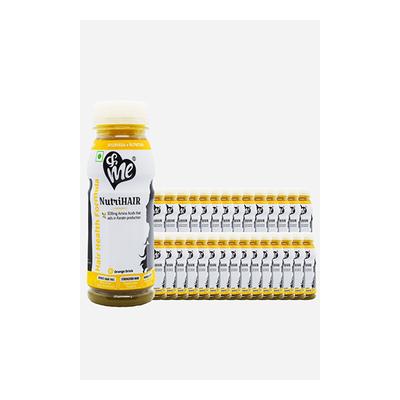 &Me Ayurveda & Nutrition NutriHair Drink - Orange (Pack of 30 x 200 ml) - Ayurvedic Juices