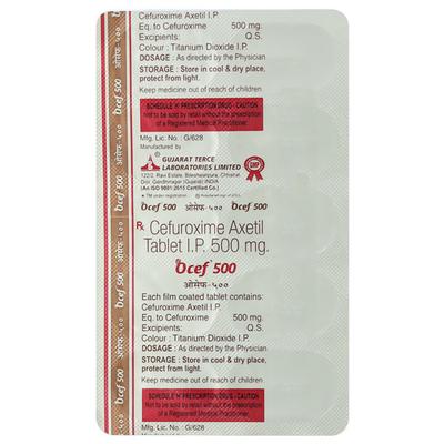 Ocef 500mg Tablet 10'S - Bacterial Infections-Cep